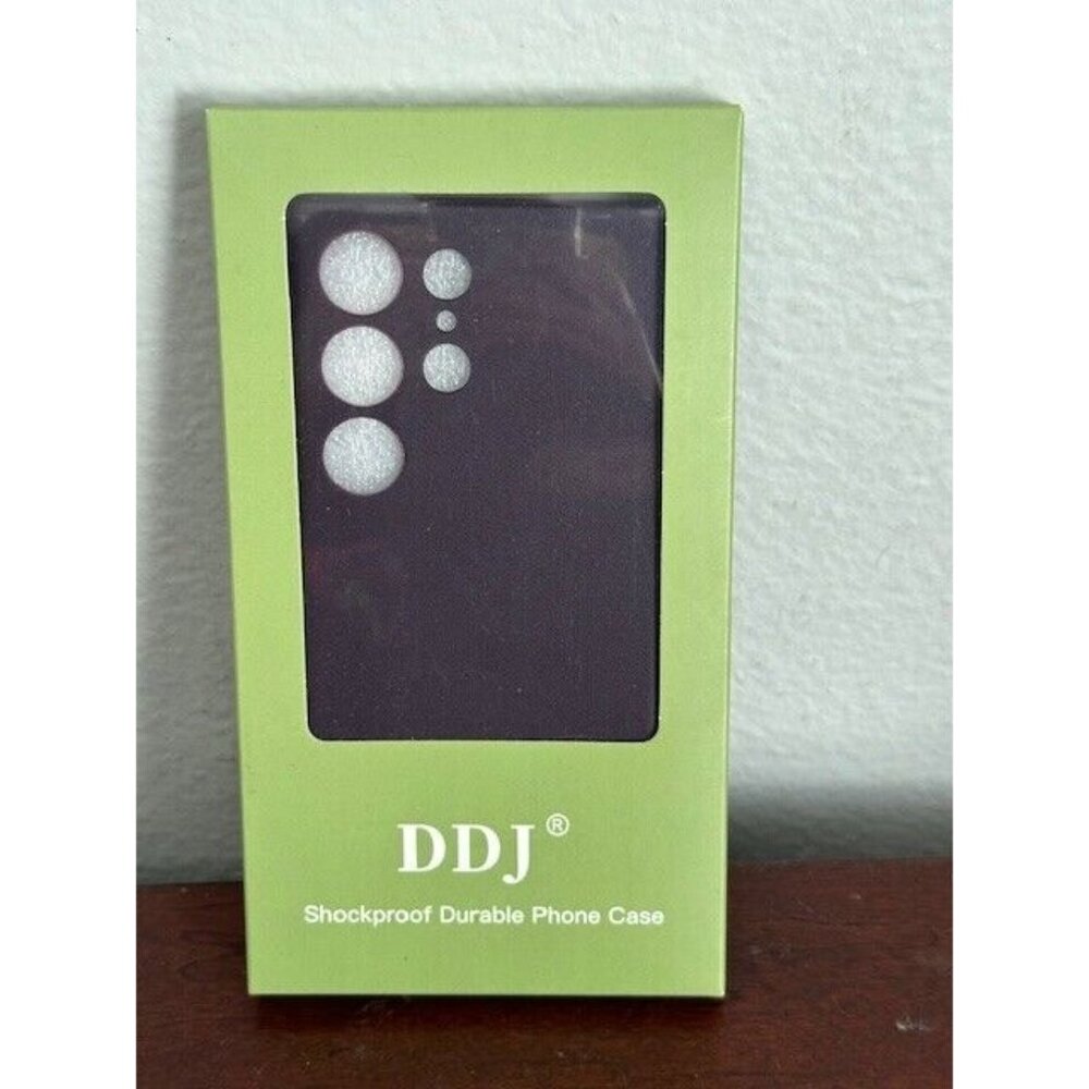 DDJ Plum Purple Shockproof Durable Samsung Galaxy S23 Ultra Case Cover Leather